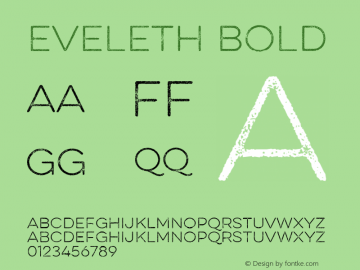 Eveleth Bold Version 1.000;com.myfonts.easy.yellow-design.eveleth.thin.wfkit2.version.4c7s Font Sample