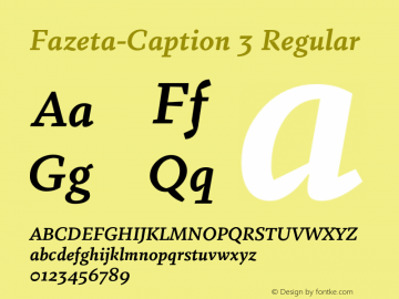 Fazeta-Caption 3 Regular 001.000;com.myfonts.easy.adtypo.fazeta.caption-bold-italic.wfkit2.version.4kYd图片样张