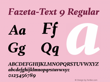 Fazeta-Text 9 Regular 001.000;com.myfonts.easy.adtypo.fazeta.text-black-italic.wfkit2.version.4kYB Font Sample