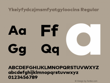 Ykeiyfydczjmsmfyatgyloocins Regular Version 7.504; 2013; Build 1022;com.myfonts.easy.fontfont.mark.ot-heavy.wfkit2.version.4gJy图片样张