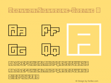 TechnicalSignature-Outline ☞ Version 1.000;com.myfonts.easy.mmc-typodrome.technical-signature.outline.wfkit2.version.4mqc图片样张