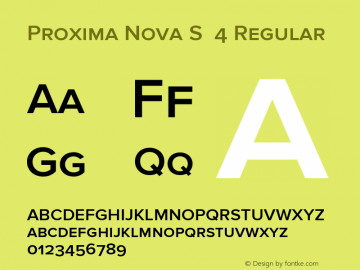 Proxima Nova S  4 Regular Version 2.008; Proxima Nova S Semibold;com.myfonts.easy.marksimonson.proxima-nova.s-semibold.wfkit2.version.4mZD图片样张