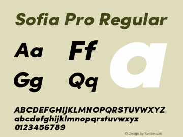 Sofia Pro Regular Version 2.000;com.myfonts.easy.mostardesign.sofia-pro.black-italic.wfkit2.version.3GqQ Font Sample