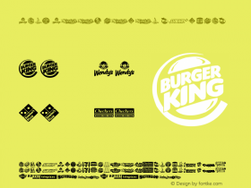 Fast Food logos Regular Version 1.01 February 23, 2015, initial release Font Sample