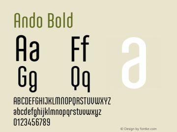 Ando Bold Version 1.000;com.myfonts.easy.jcfonts.ando.semibold.wfkit2.version.3CsB图片样张