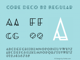 Core Deco B2 Regular Version 1.000;com.myfonts.easy.s-core.core-deco.b2.wfkit2.version.4ay6图片样张