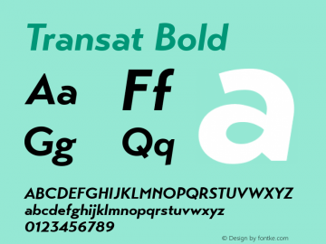 Transat Bold Version 1.1;com.myfonts.easy.typetanic-fonts.transat.bold-oblique.wfkit2.version.42h9图片样张