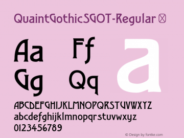 QuaintGothicSGOT-Regular ☞ 002.640;com.myfonts.easy.spiecegraphics.quaint-gothic-sg.regular.wfkit2.version.2yZp图片样张