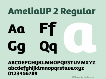 AmeliaUP 2 Regular Version 001.001;com.myfonts.easy.tipotype.amelia.up-black.wfkit2.version.3X2P图片样张