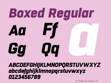 Boxed Regular Version 1.000;com.myfonts.easy.tipo-pepel.boxed.heavy-italic.wfkit2.version.3WEv图片样张