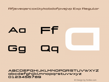 Rfjsveqsrcoxlkykobdofpvejvp Exp Regular Version 7.504; 2011; Build 1020;com.myfonts.easy.fontfont.qtype-pro.pro-extd-medium.wfkit2.version.4geg图片样张