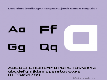 Dschimelrmibugvxhsqeoxwjmtk SmEx Regular Version 7.504; 2011; Build 1020;com.myfonts.easy.fontfont.qtype-pro.pro-semi-extd-bold.wfkit2.version.4fBo图片样张