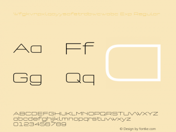 Wfgkvnpxlqoyysafetrdbwcwobc Exp Regular Version 7.504; 2011; Build 1020;com.myfonts.easy.fontfont.qtype-pro.pro-ext-extra-light.wfkit2.version.4g6Y Font Sample