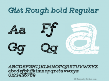 Gist Rough bold Regular Version 1.000; ttfautohint (v0.95) -d;com.myfonts.easy.yellow-design.gist-rough.exbold.wfkit2.version.482c图片样张