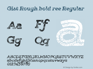 Gist Rough bold ree Regular Version 1.000;com.myfonts.yellow-design.gist-rough.exbold-three.wfkit2.484z图片样张