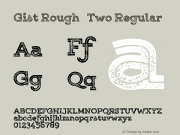 Gist Rough   Two Regular Version 1.000;com.myfonts.yellow-design.gist-rough.upr-black-two.wfkit2.484B Font Sample