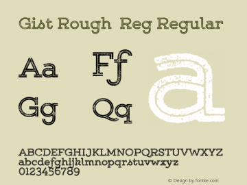 Gist Rough  Reg Regular Version 1.000;com.myfonts.easy.yellow-design.gist-rough.upr-reg-bold.wfkit2.version.481S Font Sample