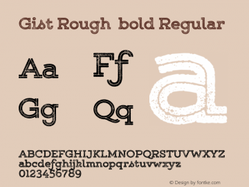 Gist Rough  bold Regular Version 1.000;com.myfonts.easy.yellow-design.gist-rough.upr-exbold.wfkit2.version.481Z Font Sample