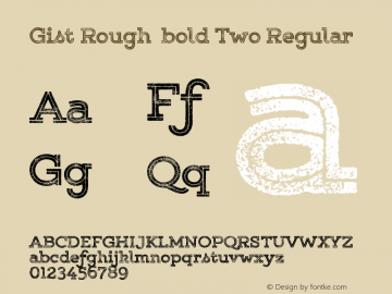 Gist Rough  bold Two Regular Version 1.000;com.myfonts.yellow-design.gist-rough.upr-exbold-two.wfkit2.481X图片样张