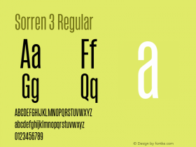 Sorren 3 Regular 1.000;com.myfonts.easy.reserves.sorren.medium.wfkit2.version.3RtD图片样张