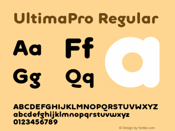 UltimaPro Regular Version 1.000;com.myfonts.easy.tipografiaramis.ultima-pro.black.wfkit2.version.42Qw图片样张