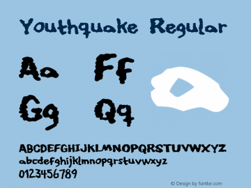 Youthquake Regular 2 Font Sample