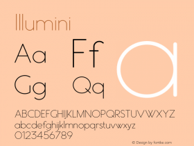 Illumini ☞ Version 1.000;com.myfonts.easy.infamousfoundry.illumini.regular.wfkit2.version.4hap Font Sample