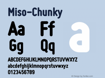 Miso-Chunky ☞ Version 1.005;com.myfonts.easy.martennettelbladt.miso.chunky.wfkit2.version.3Poc Font Sample