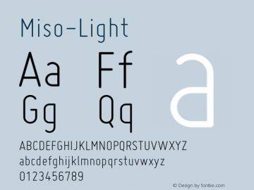 Miso-Light ☞ Version 1.005;com.myfonts.easy.martennettelbladt.miso.light.wfkit2.version.3Poi Font Sample