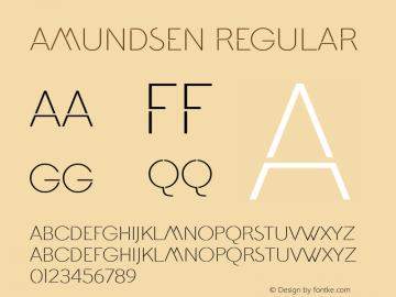 Amundsen Regular Version 1.000 2013 initial release;com.myfonts.easy.juraj-chrastina.amundsen.regular.wfkit2.version.42D5图片样张