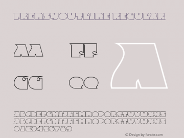 FrenzyOutline Regular Altsys Fontographer 3.5  20.01.1995 Font Sample