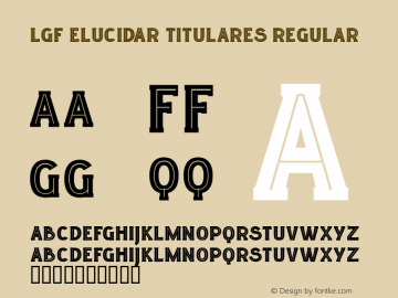 LGF ELUCIDAR TITULARES Regular Version 1.00 2013图片样张