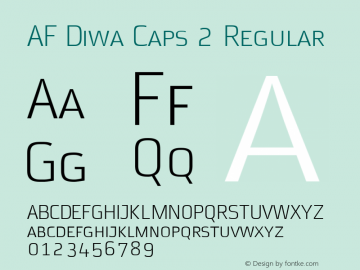 AF Diwa Caps 2 Regular 001.000;com.myfonts.easy.fw-acme.af-diwa.light-caps.wfkit2.version.36ef Font Sample