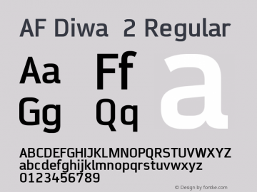 AF Diwa  2 Regular 001.000;com.myfonts.easy.fw-acme.af-diwa.bold.wfkit2.version.36eb Font Sample