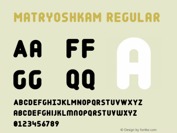 MatryoshkaM Regular 001.001;com.myfonts.easy.volcano.matryoshka.m.wfkit2.version.3sPJ图片样张