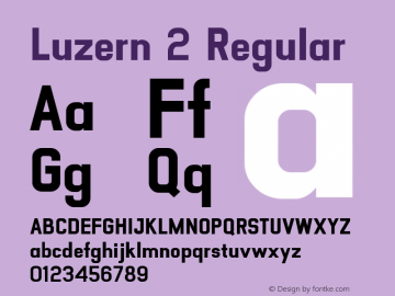 Luzern 2 Regular Version 001.001;com.myfonts.easy.absolut-foundry.luzern.extra-bold.wfkit2.version.482s Font Sample