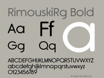 RimouskiRg Bold Version 2.000;com.myfonts.easy.typodermic.rimouski.regular.wfkit2.version.4e1f Font Sample