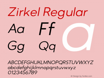Zirkel Regular Version 1.000;PS 001.000;hotconv 1.0.70;makeotf.lib2.5.58329 DEVELOPMENT;com.myfonts.easy.ondrej-kahanek.zirkel.regular-italic.wfkit2.version.4cuB Font Sample