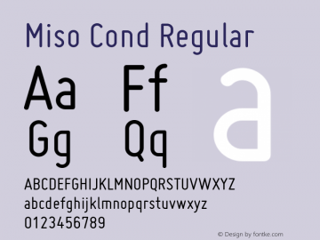 Miso Cond Regular Version 1.005;com.myfonts.easy.martennettelbladt.miso.regular.wfkit2.version.3Poa图片样张