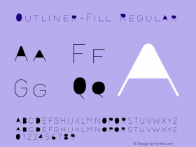 Outliner-Fill Regular Version 1.000;com.myfonts.easy.urtd.outliner.fill.wfkit2.version.3bf4图片样张