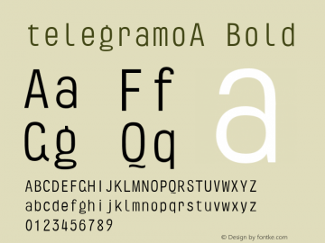 telegramoA Bold 1.000;com.myfonts.easy.volcano.telegramo.a.wfkit2.version.3xWA Font Sample