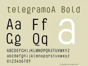 telegramoA Bold 1.000;com.myfonts.easy.volcano.telegramo.a.wfkit2.version.3xWA图片样张