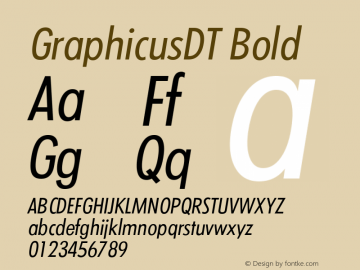 graphicus dt cond bold