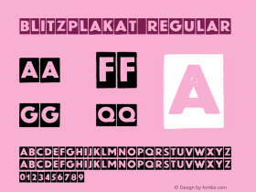 Blitzplakat Regular Version 1.000;com.myfonts.easy.facetype.blitzplakat.regular.wfkit2.version.3c7f图片样张