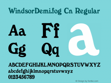 WindsorDemi.fog Cn Regular Unknown图片样张
