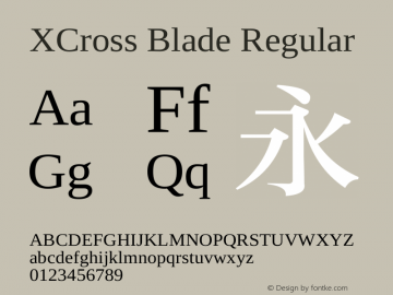 XCross Blade Regular XCross Blade - Version 1.0图片样张