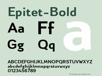 Epitet-Bold ☞ Version 1.000;com.myfonts.easy.tdf.epitet.bold.wfkit2.version.3E3v Font Sample