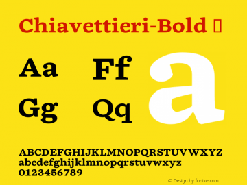 Chiavettieri-Bold ☞ Version 001.000;com.myfonts.easy.kostic.chiavettieri.bold.wfkit2.version.4nzs Font Sample