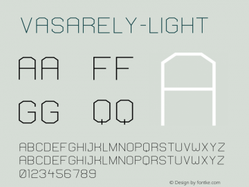 Vasarely-Light ☞ Version 1000;com.myfonts.b2302.vasarely.light.wfkit2.3ZAG Font Sample
