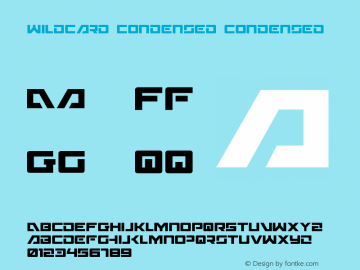 Wildcard Condensed Condensed 003.000图片样张